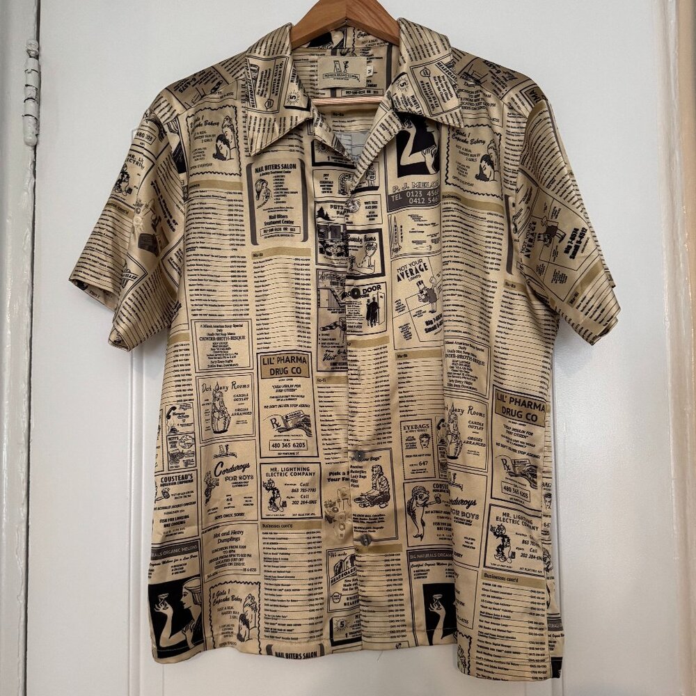 Fashion Brand Company Yellow Pages Shirt Size M